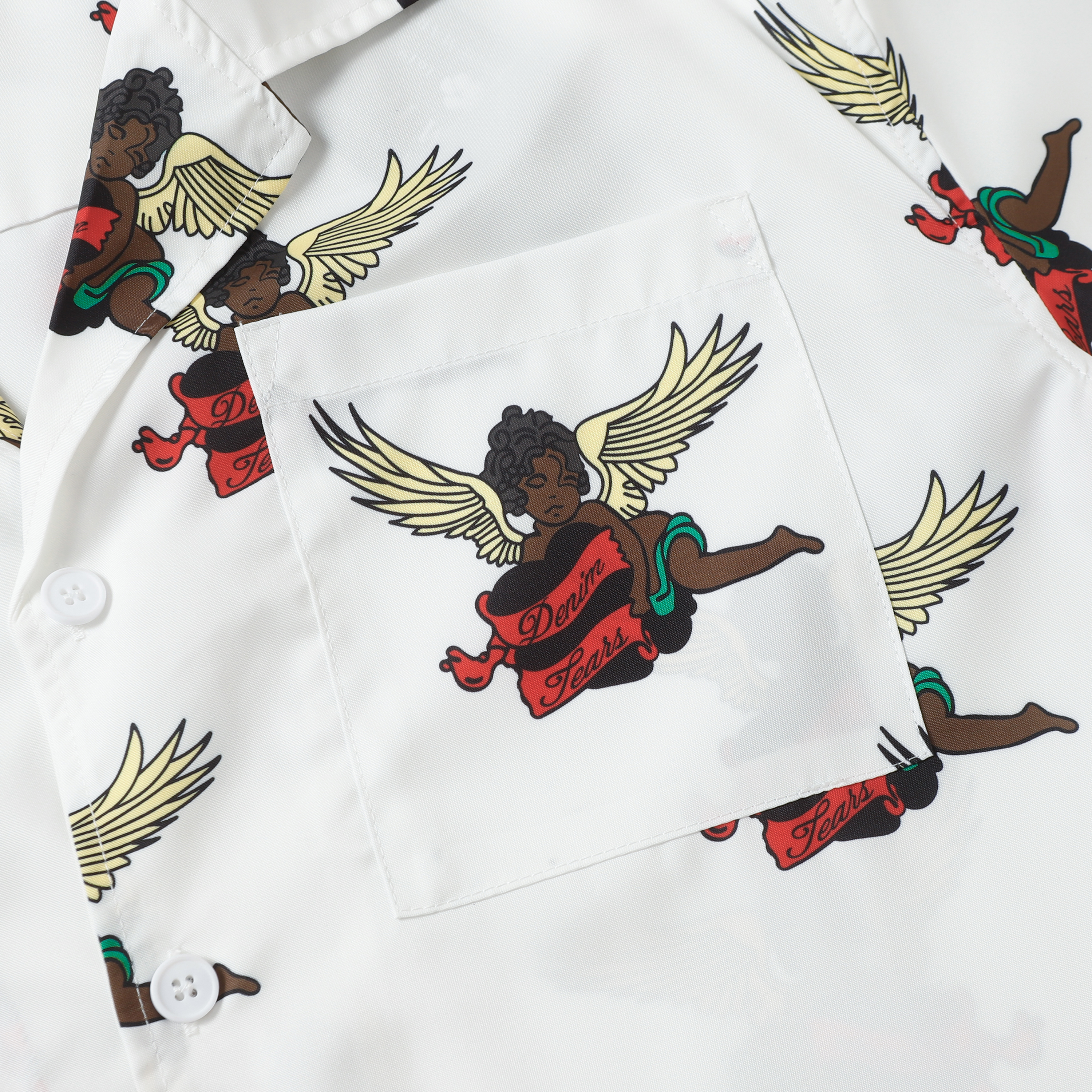 Denim Tears Cartoon Print Short-sleeved Shirt