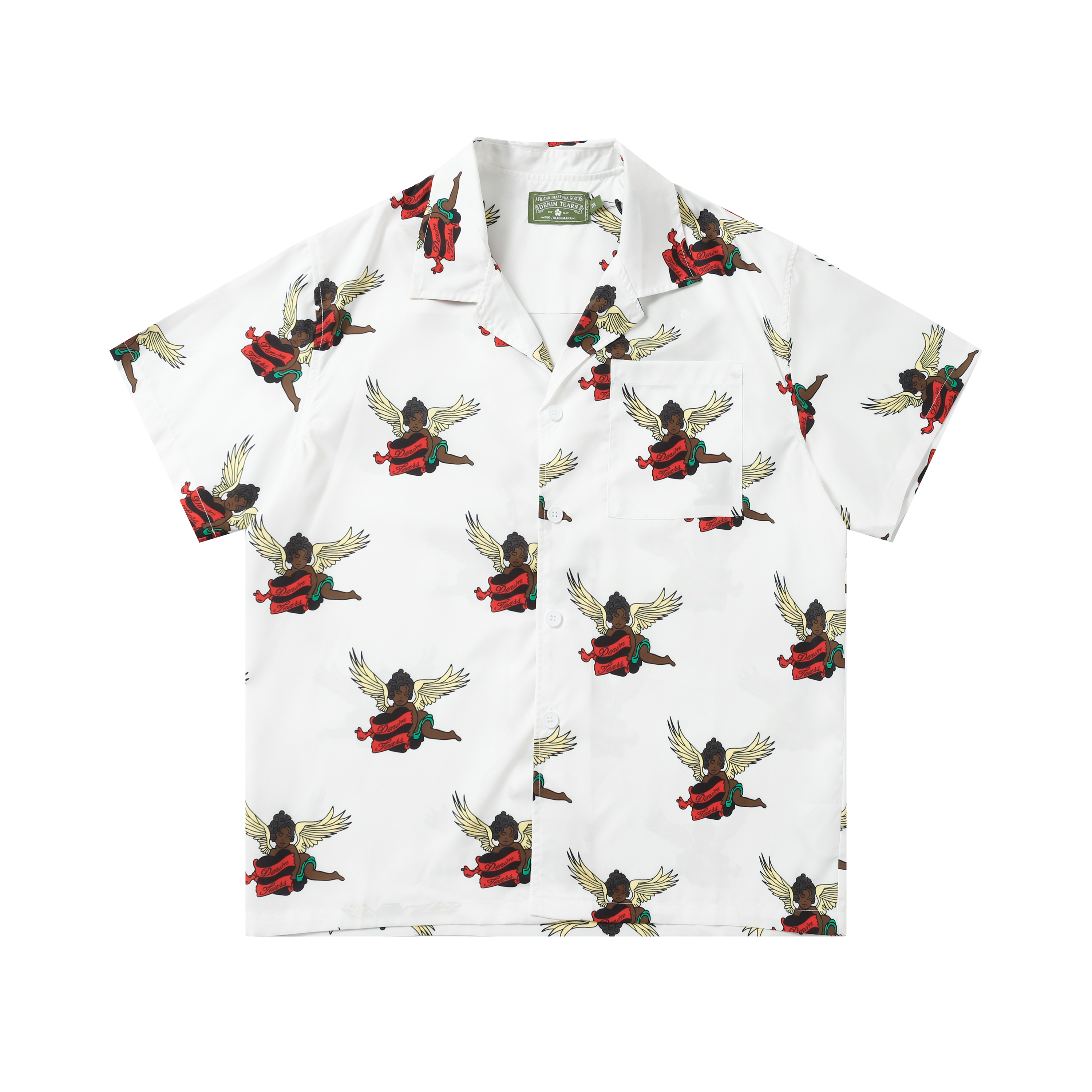 Denim Tears Cartoon Print Short-sleeved Shirt