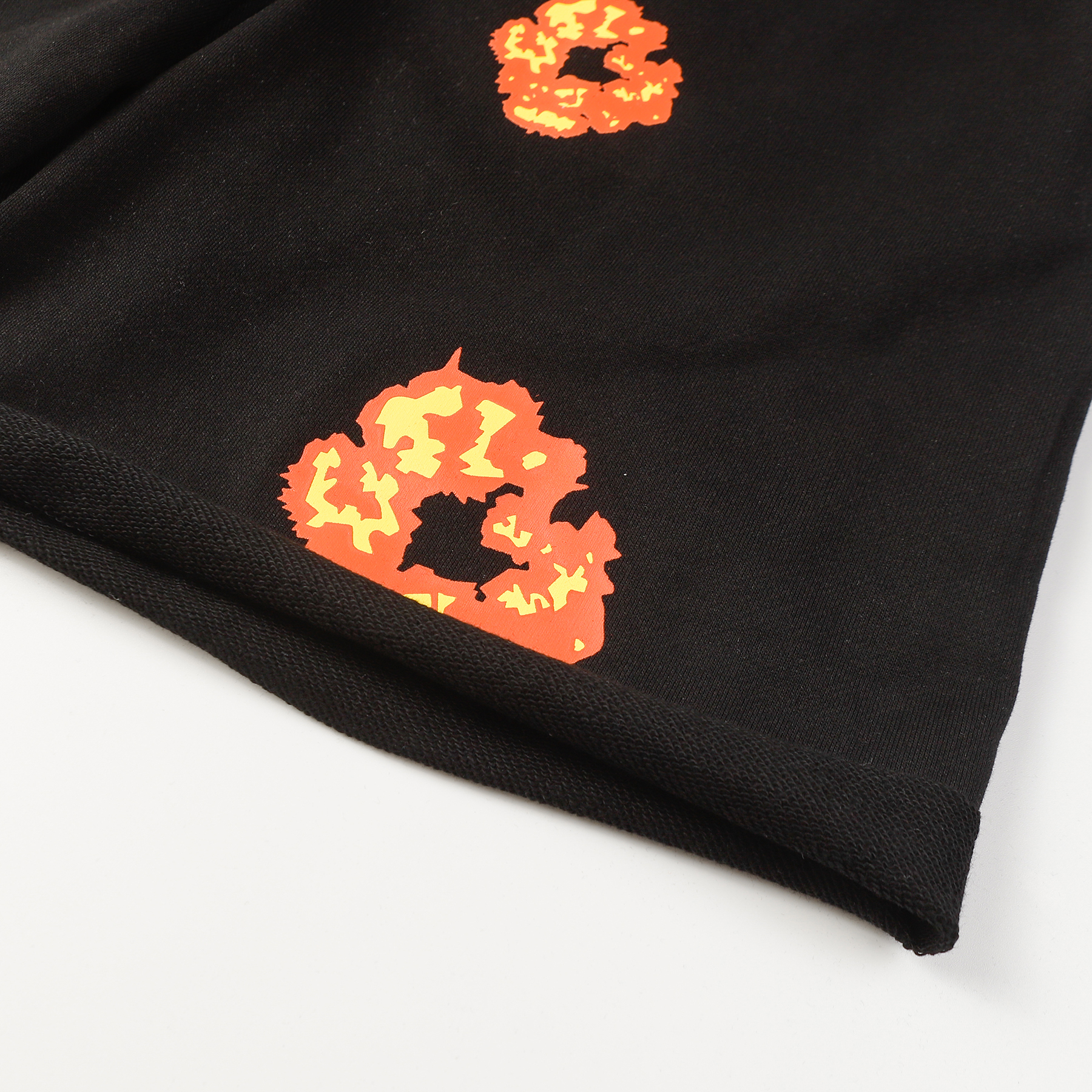 Denim Tears Cotton Floral Print Shorts Black