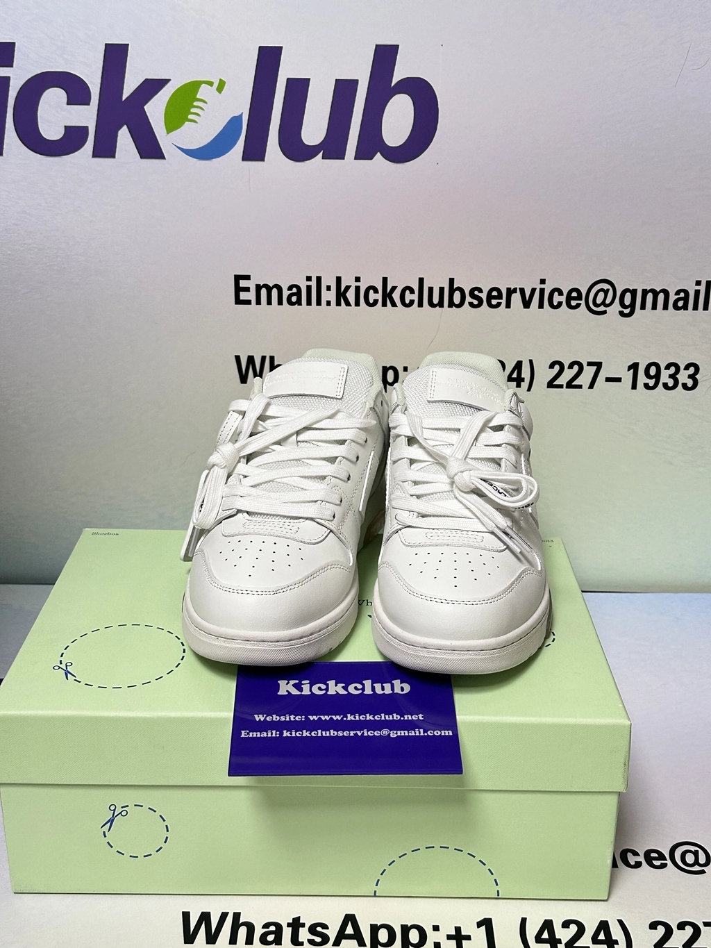 QC Pics: OFF WHITE Out Of Office OOO Low Tops Triple White