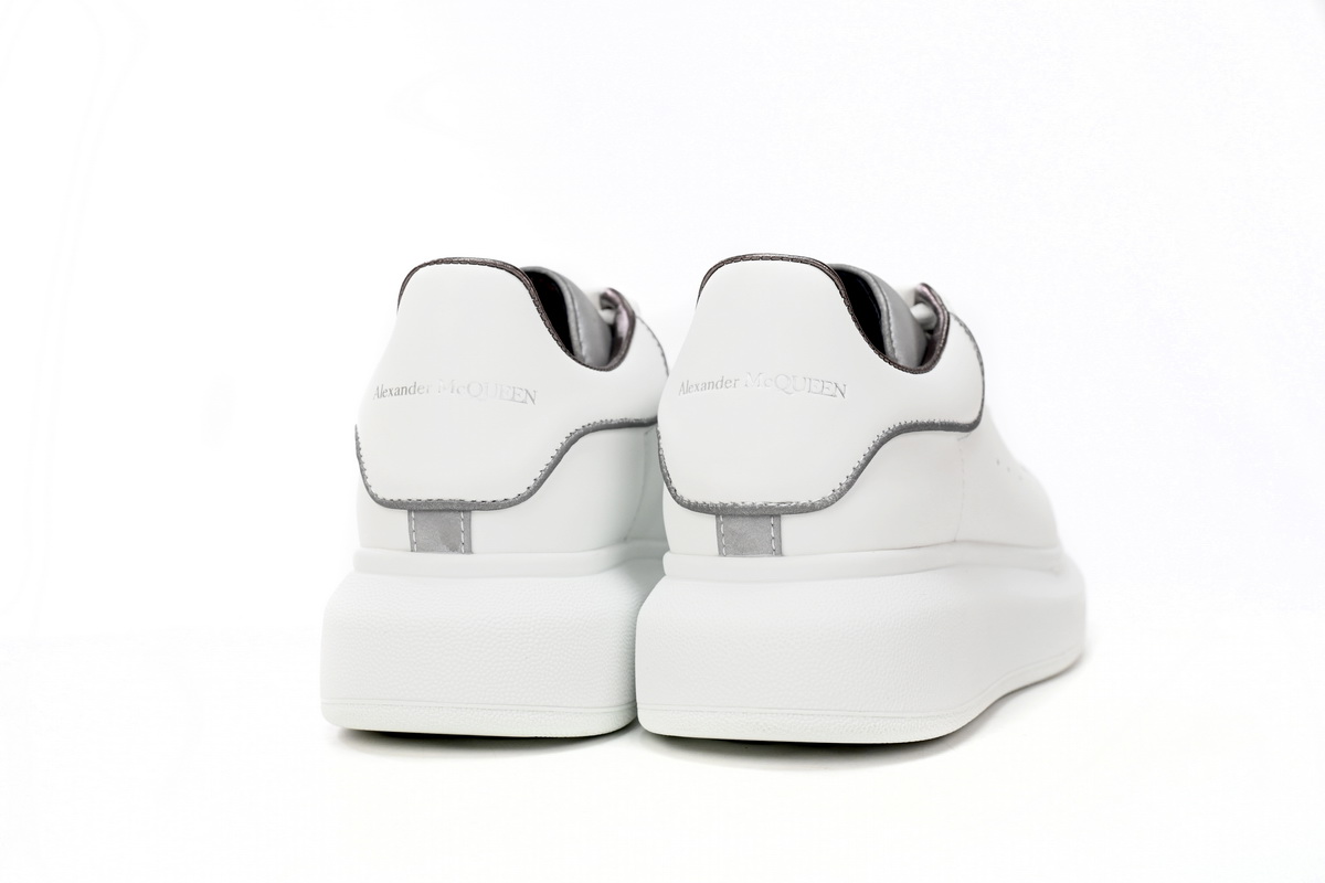 Alexander McQueen Oversized Sneaker White Silver