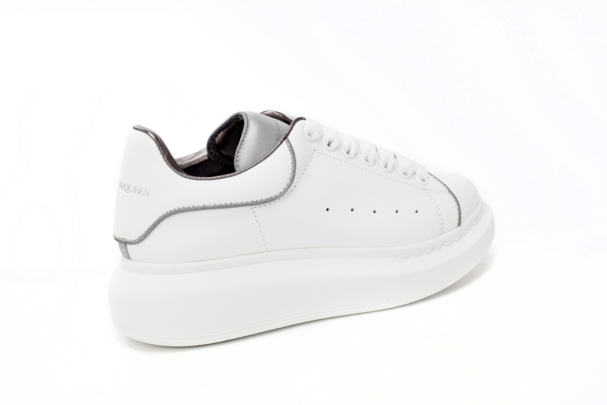 Alexander McQueen Oversized Sneaker White Silver