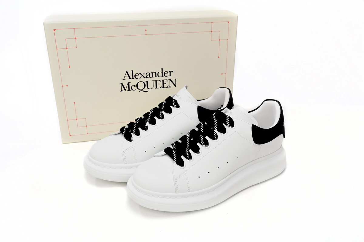 Alexander McQueen Oversized White Black Laces