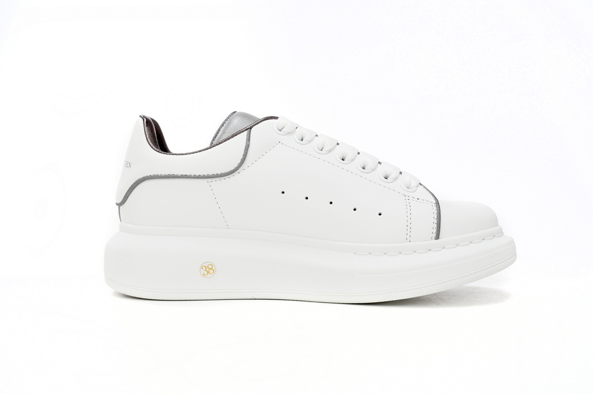 Alexander McQueen Oversized Sneaker White Silver