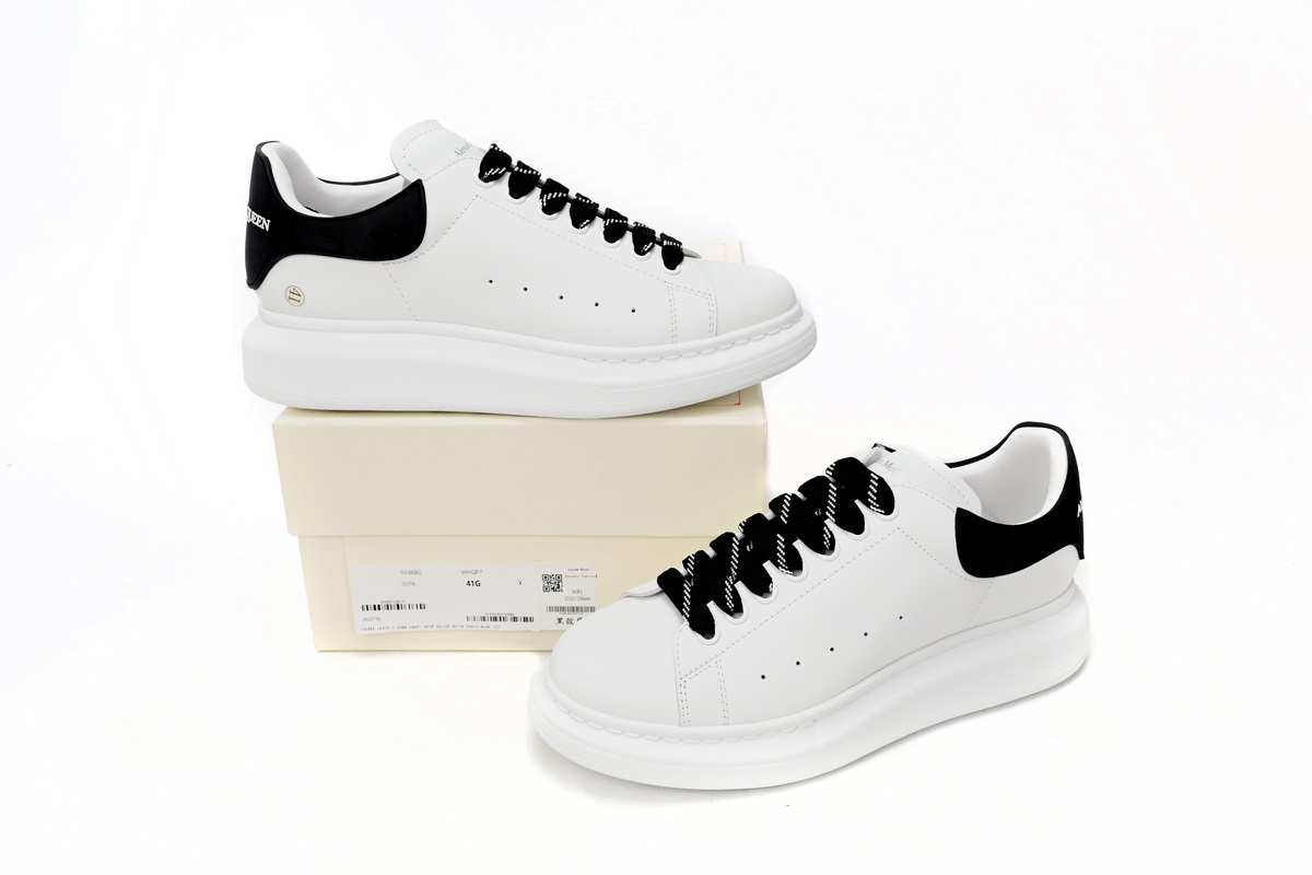 Alexander McQueen Oversized White Black Laces