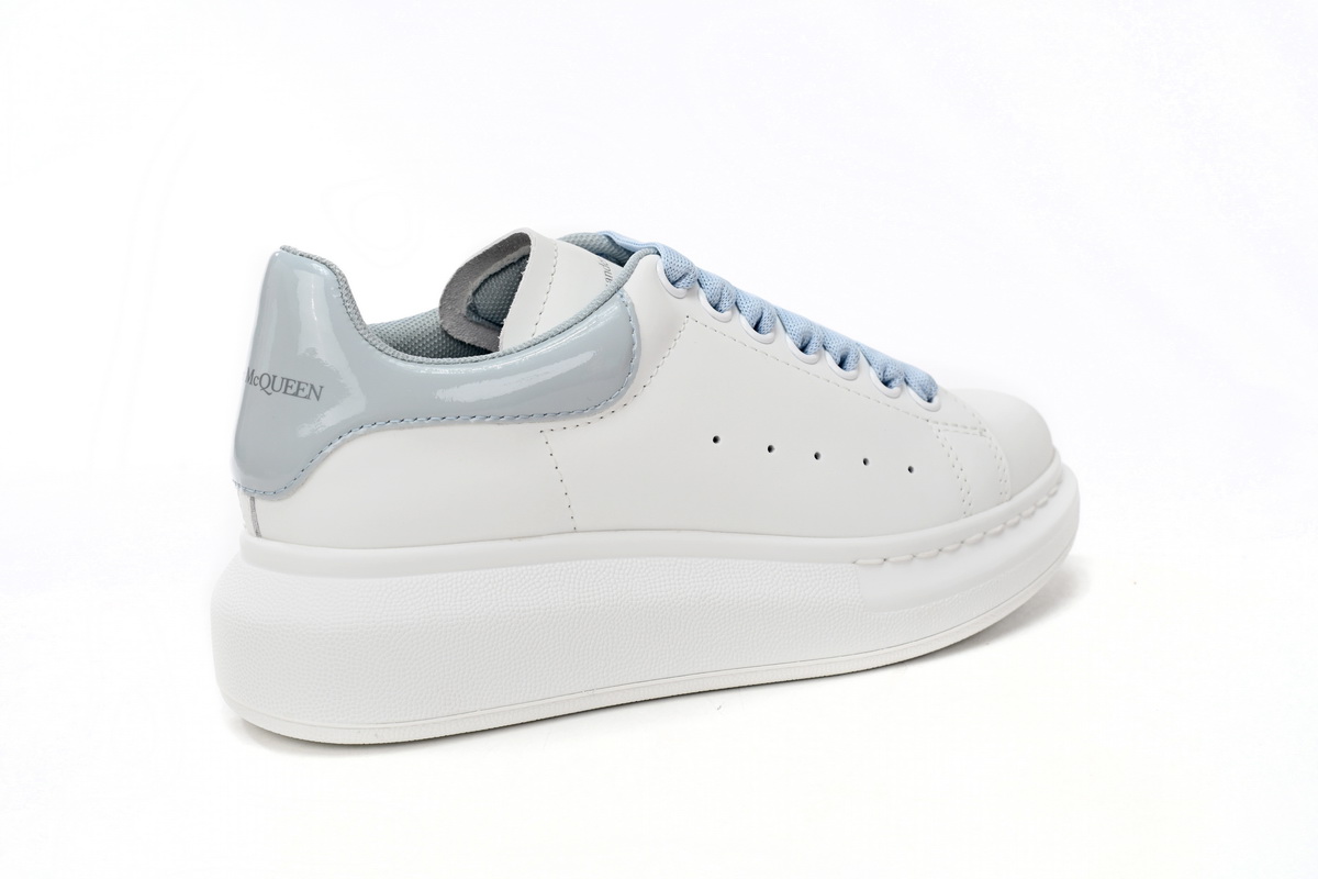Alexander McQueen White Blue Oversized Sneakers