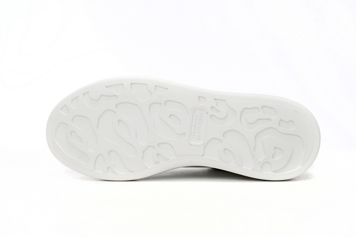 Alexander McQueen White Blue Oversized Sneakers