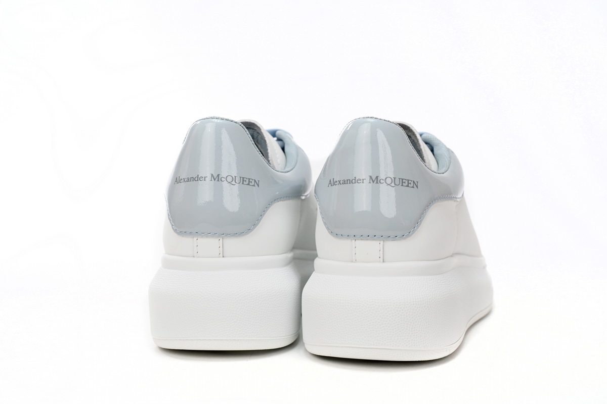 Alexander McQueen White Blue Oversized Sneakers