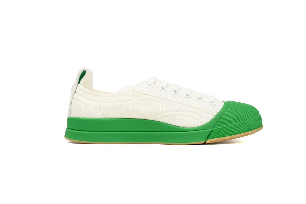 Bottega Veneta Low Top Sneaker White Green