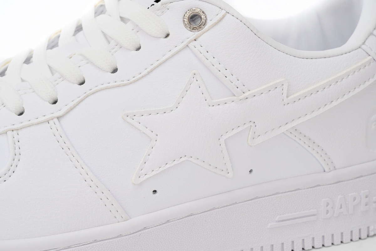 A Bathing Ape Bape Sta Low White 1H70-191-006