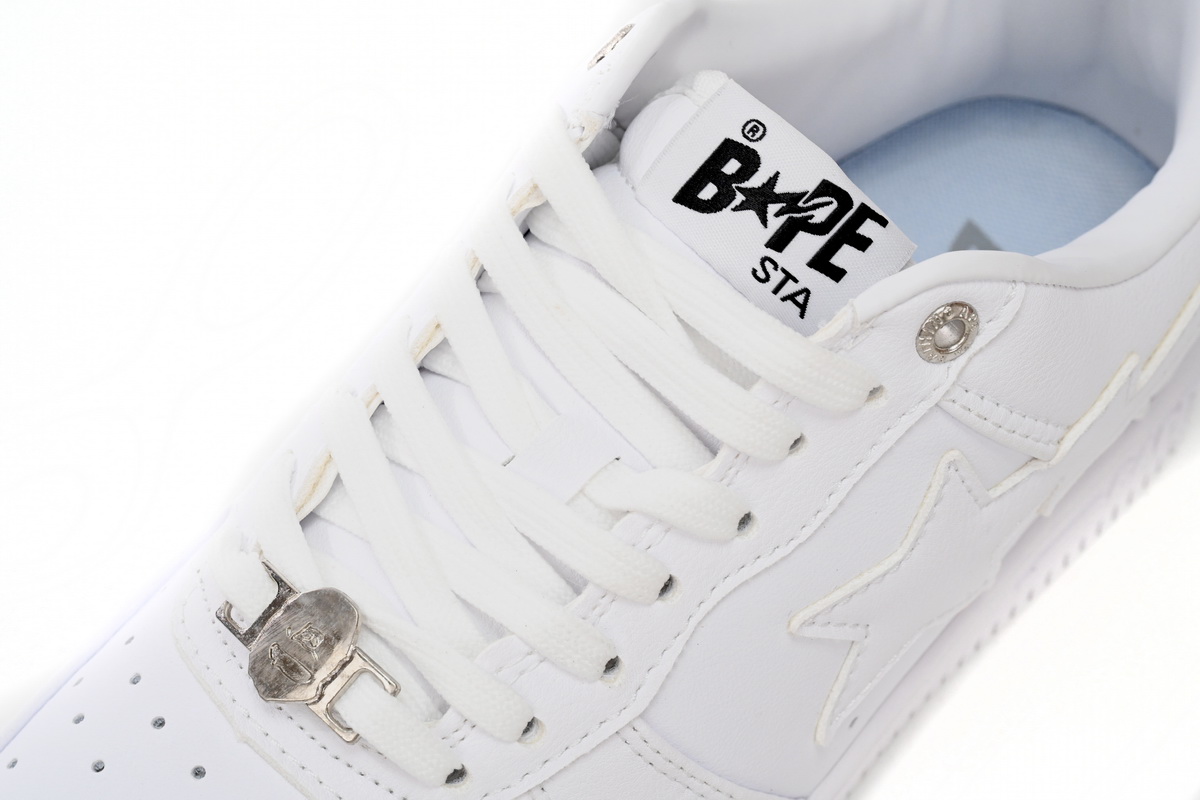 A Bathing Ape Bape Sta Low White 1H70-191-006