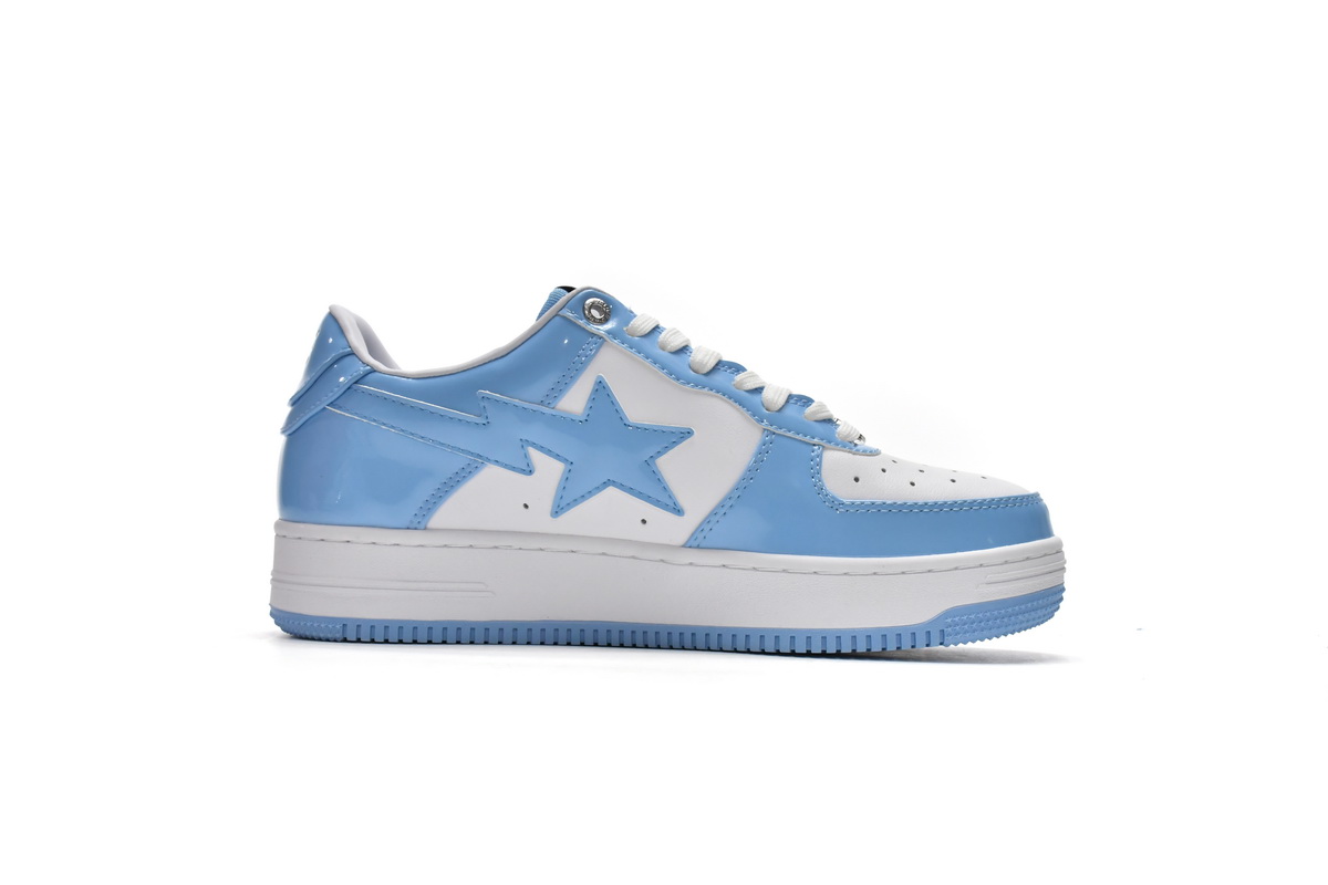 A Bathing Ape Bape Sta Low White Blue 1M70-191-001