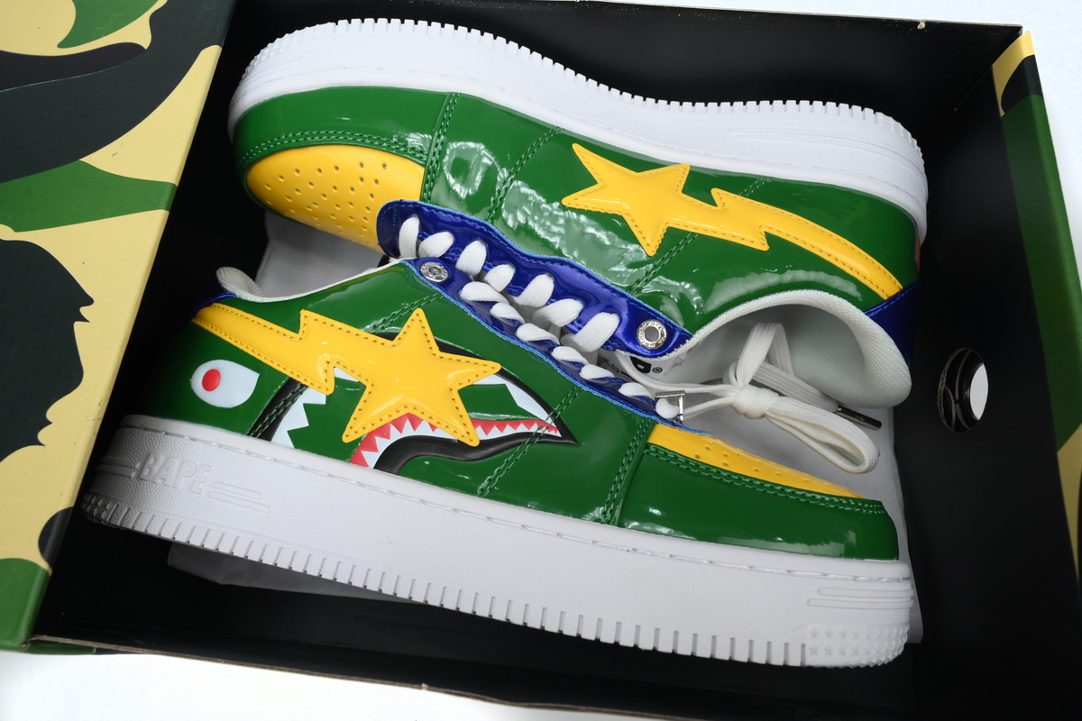 A BATHING APE Bape STA Green shark 1H20-191-013