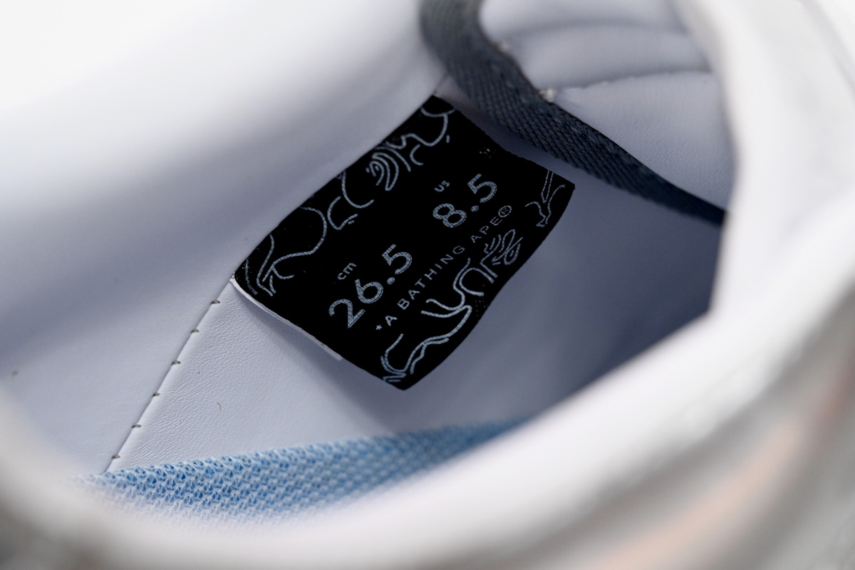 A Bathing Ape Bape Sta Low Silver 1H73 191 921