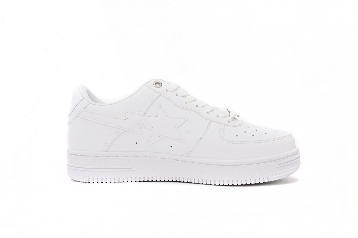 A Bathing Ape Bape Sta Low White 1H70-191-006