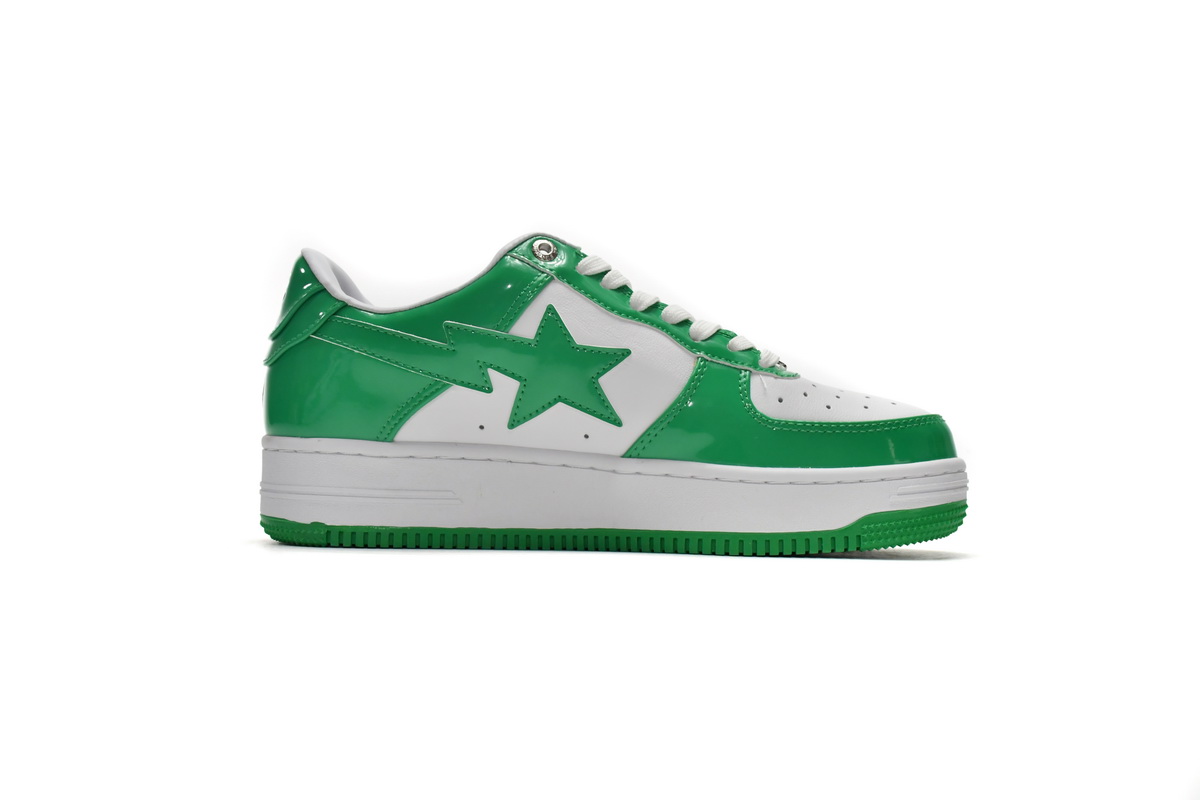 A Bathing Ape Bape Sta Low White Green 1H70-191-001