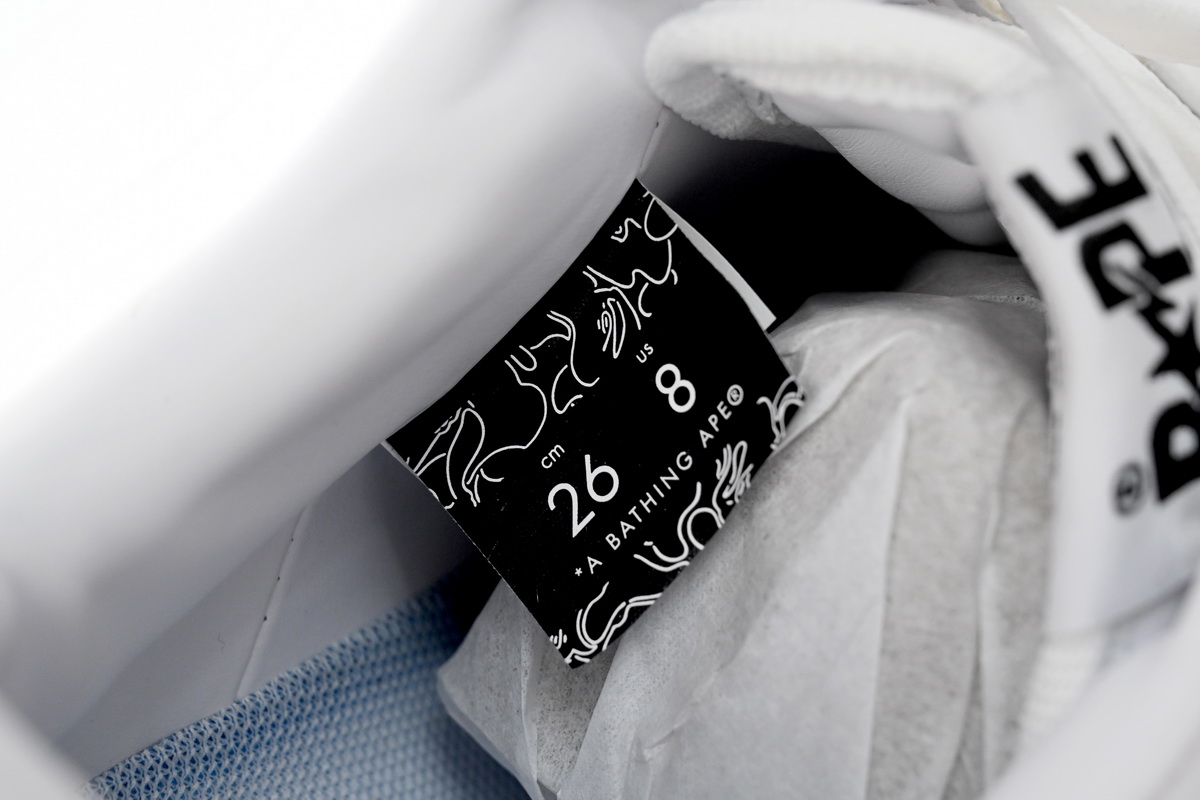 A Bathing Ape Bape Sta Low White 1H70-191-006