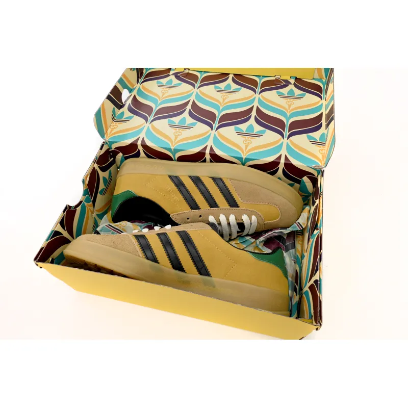 Adidas x Gucci Gazelle Yellow Velvet Green