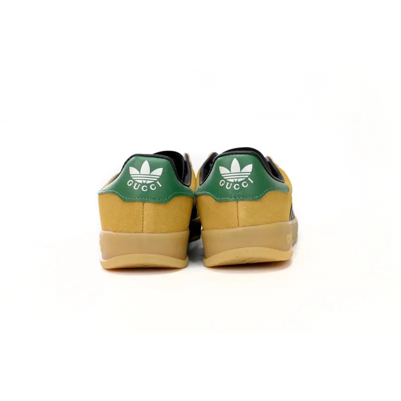 Adidas x Gucci Gazelle Yellow Velvet Green