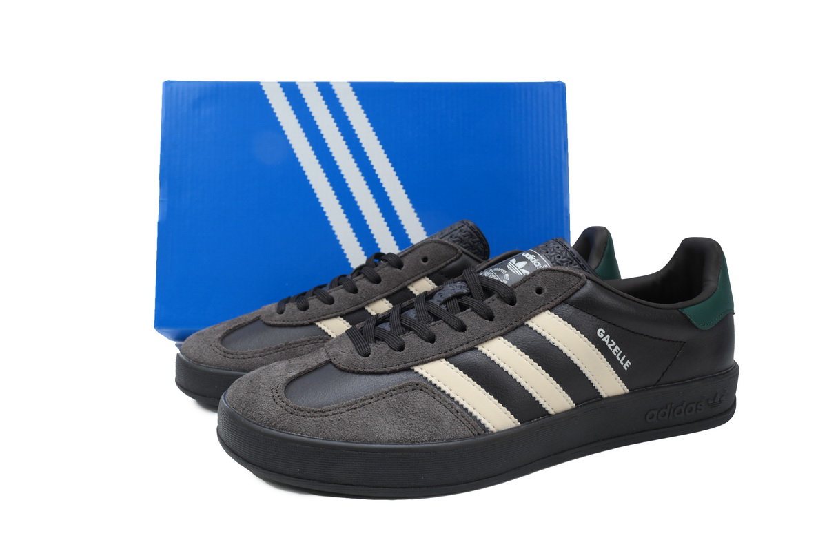 Adidas Gazelle Indoor Leather Black Brown Green IH0374