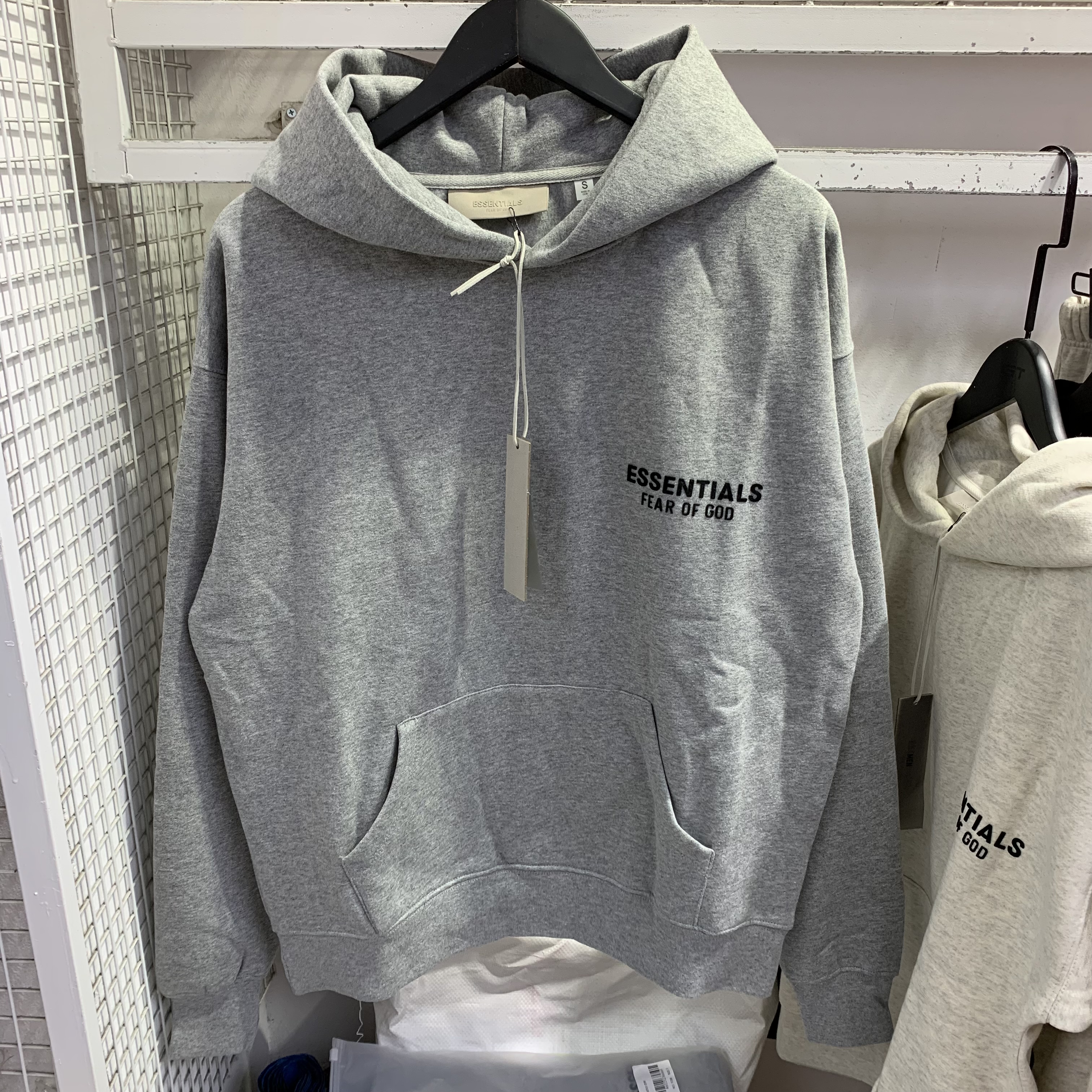 Fear Of God Essentials Pullover Tracksuit Black Grey White