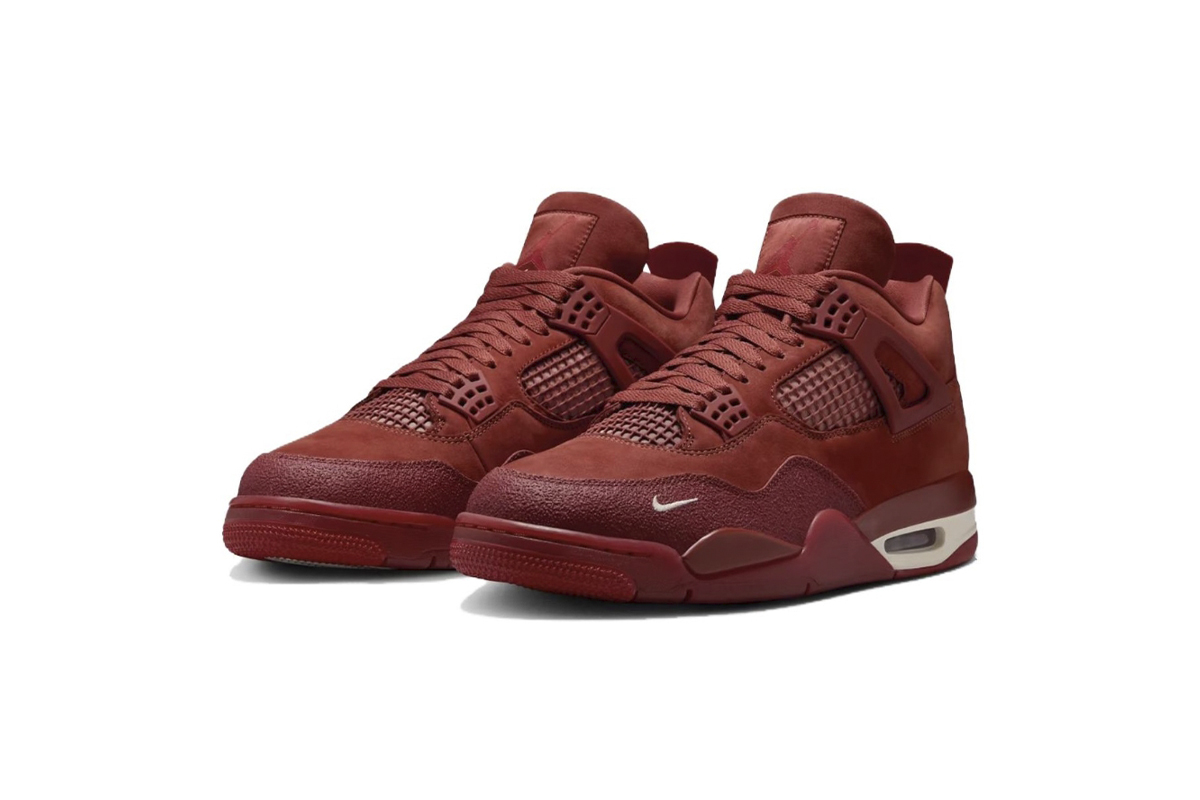 Air Jordan 4 Retro OG Brick by Brick x Nigel Sylvester Orange Brown HF4340-800