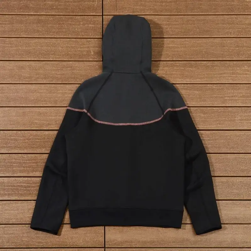 Nike Sportswear Tech Fleece Full Zip Reflective Details Set BlackMetallic Red Bronze