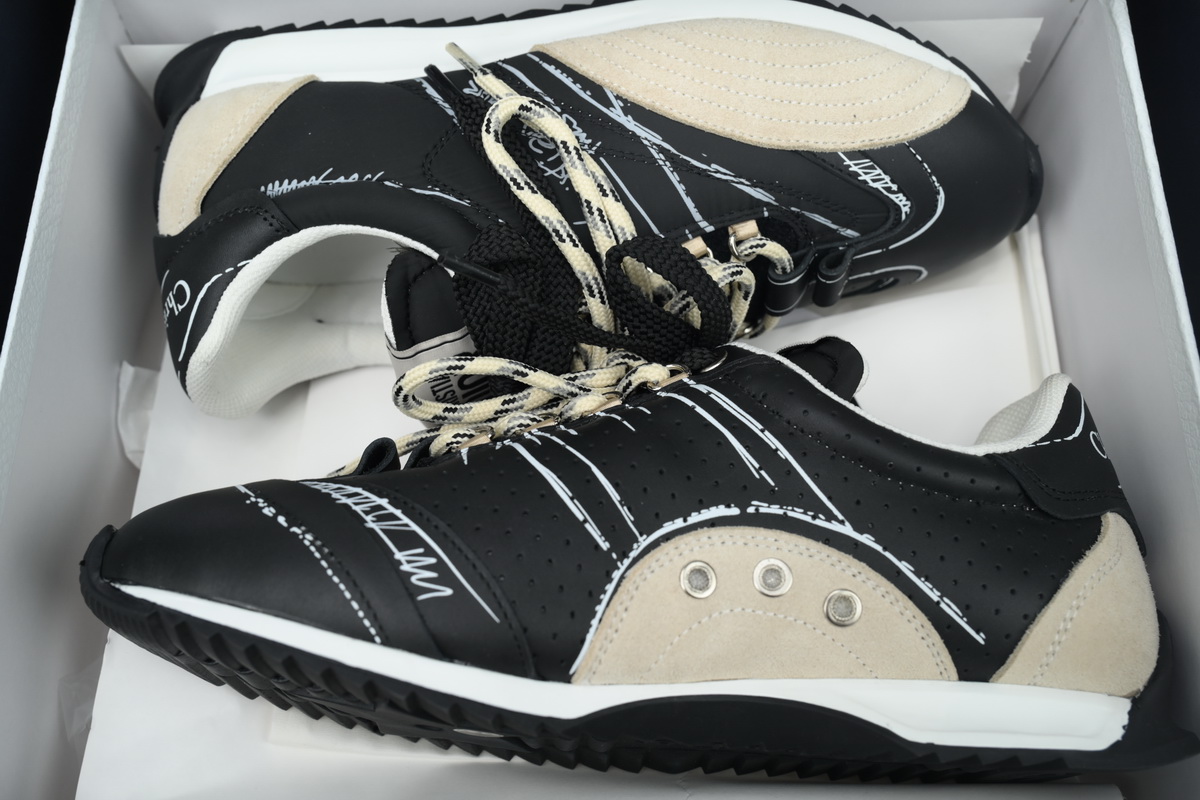 Dior D-Sketch Sneaker Black Nylon And Calfskin KCK427MPA_S900