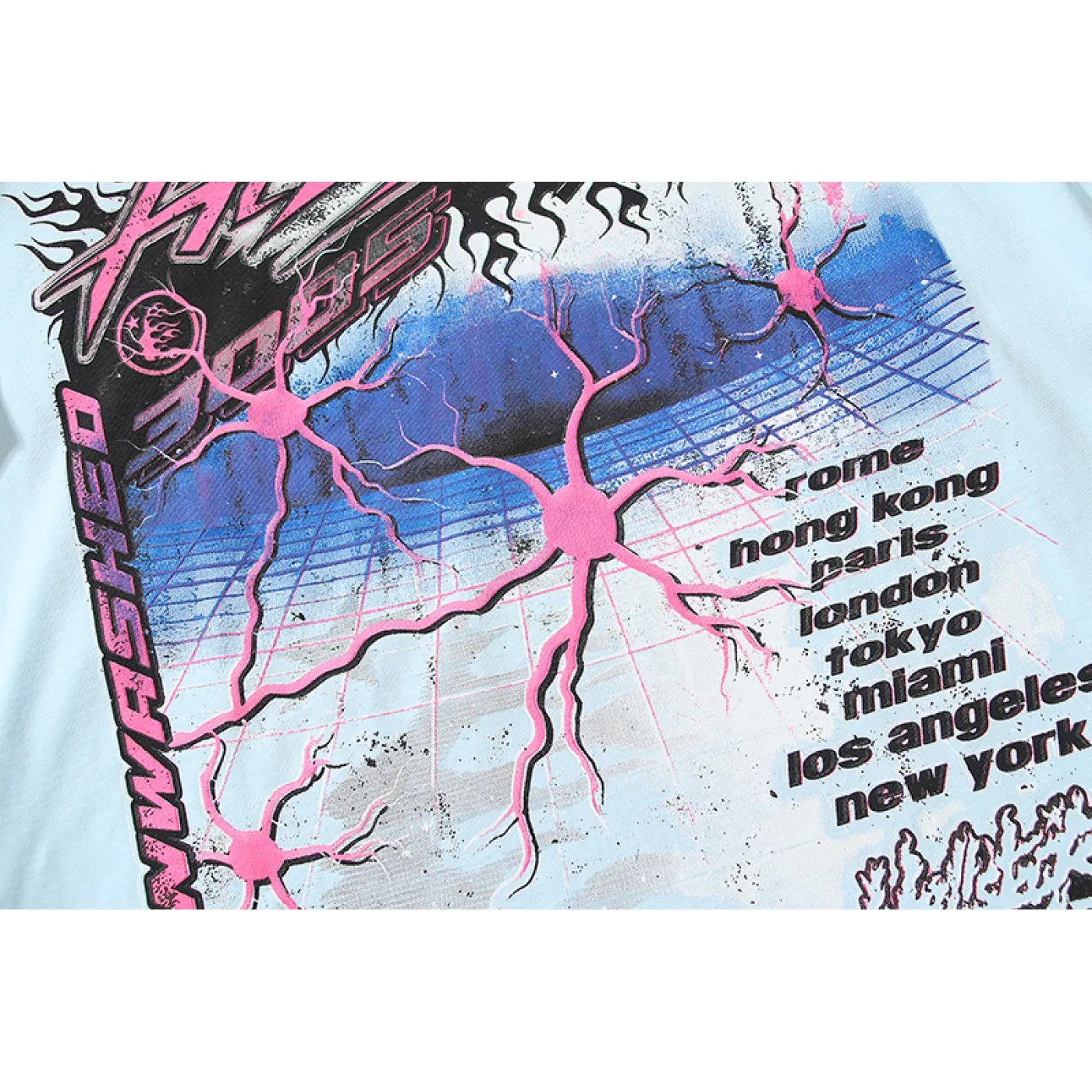 Hellstar Neuron T-Shirt Light Blue