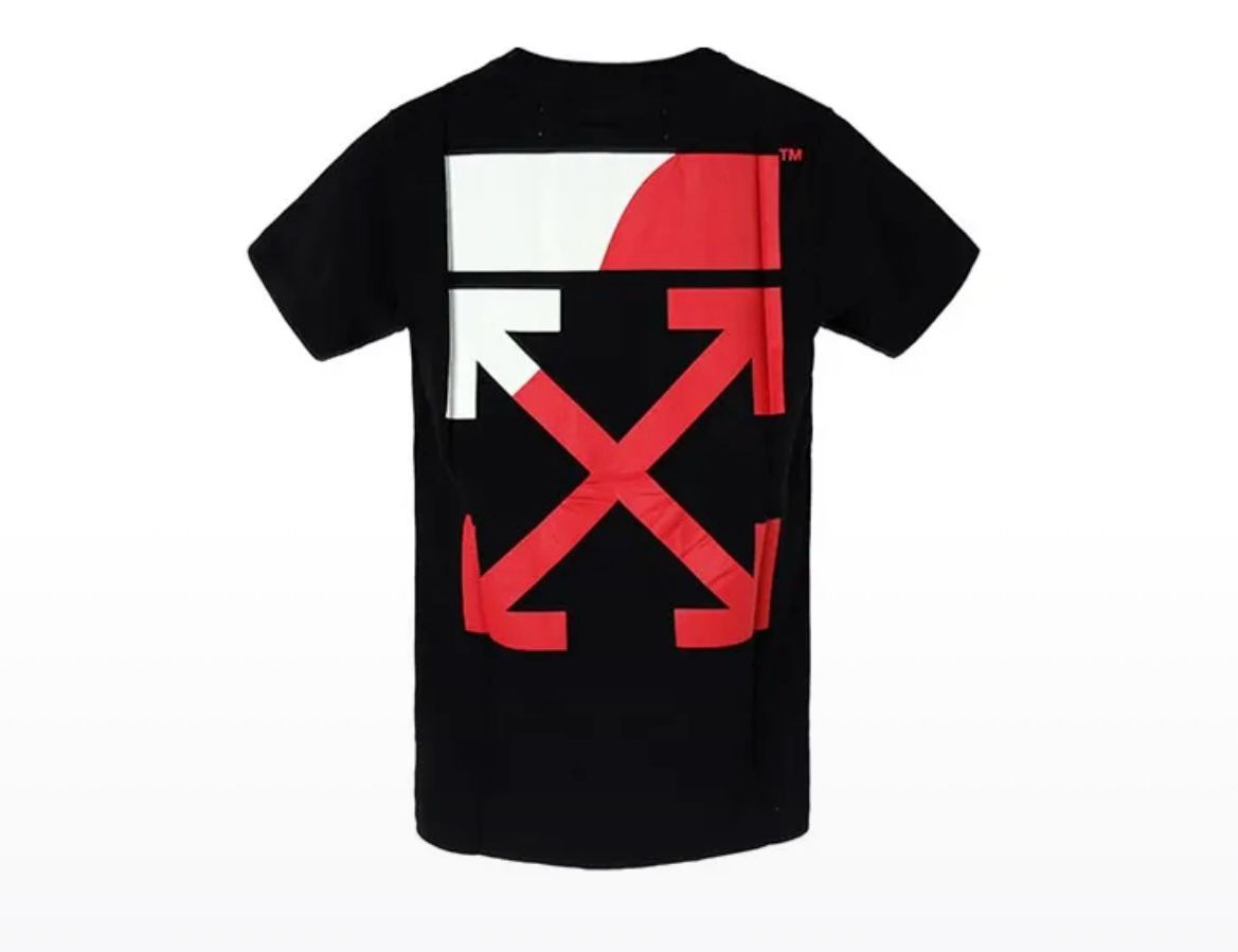 Off white T-shirt Black Red