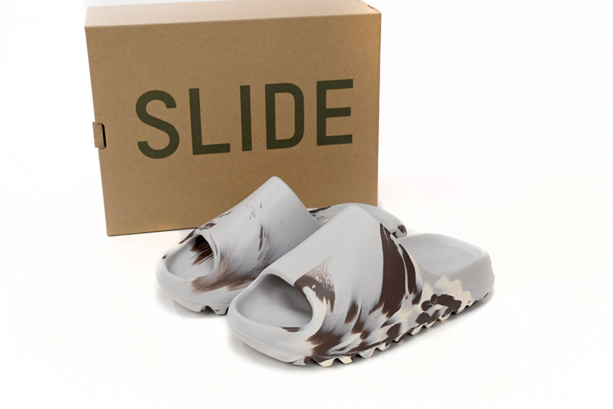 Yeezy Slide Enflame Oil Painting White Grey GZ5553