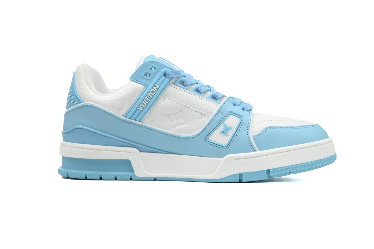 Louis Vuitton Trainer Low White Sky Blue