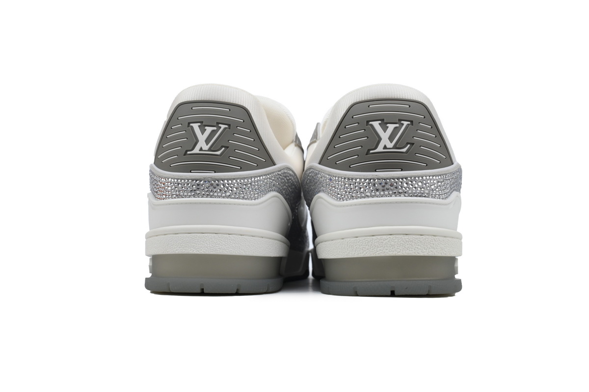 Louis Vuitton Trainer Grey White Swarovski