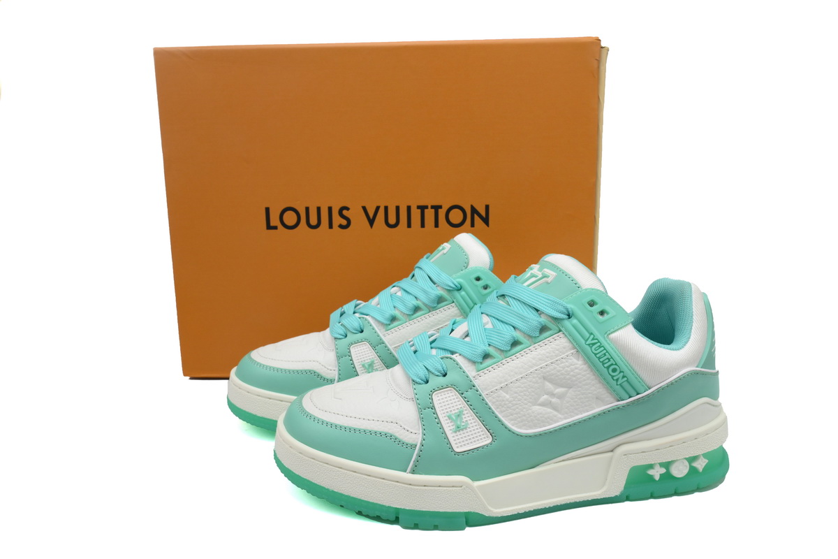 Louis Vuitton Trainer Green White 1A8KBS