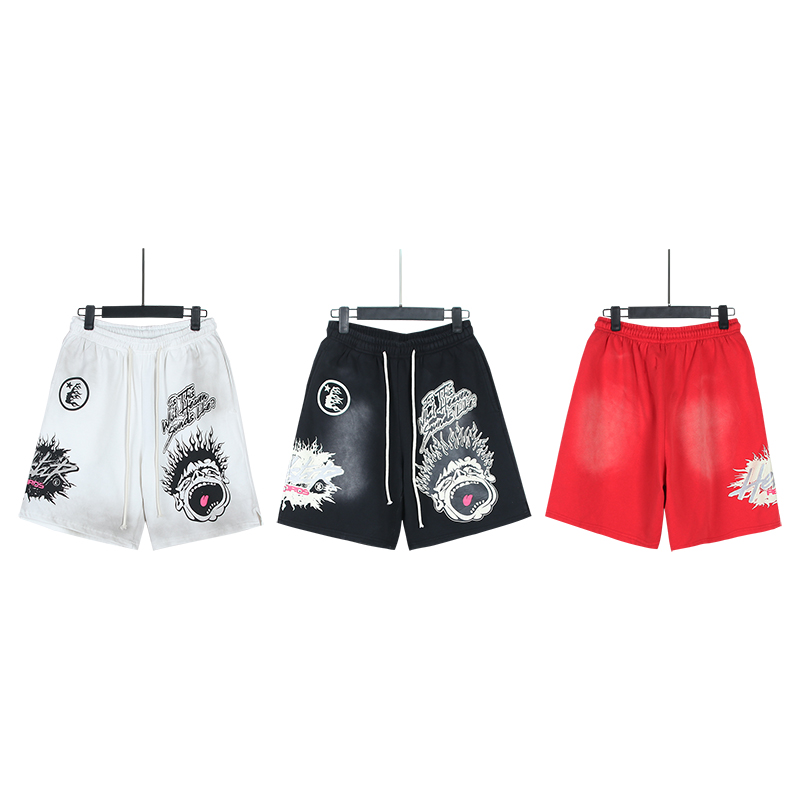 Hellstar Records Shorts White/Black/Red