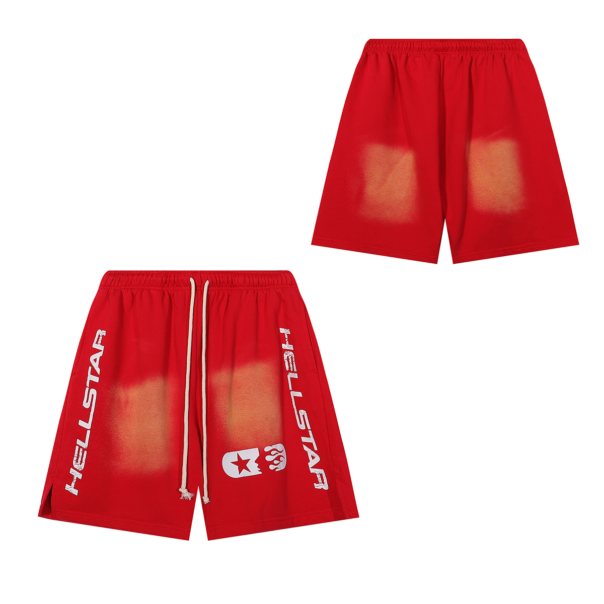 Hellstar Studios Shorts Grey/Red