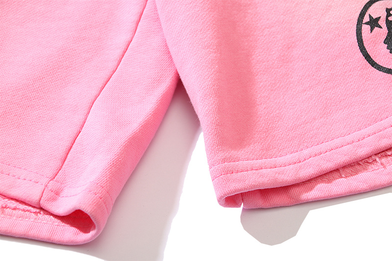 Hellstar Flame Shorts Pink