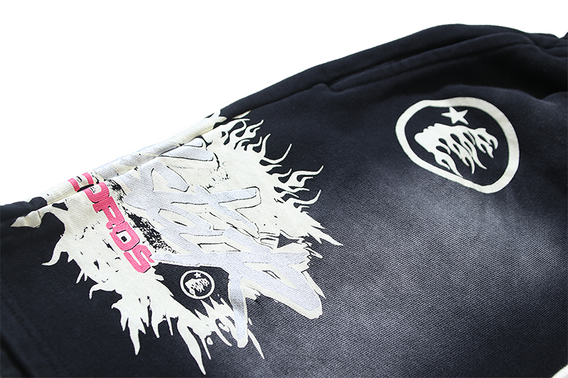 Hellstar Records Shorts White/Black/Red