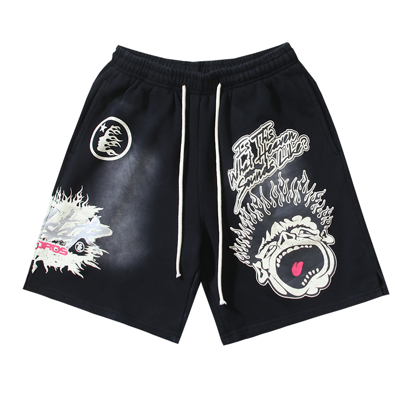 Hellstar Records Shorts White/Black/Red
