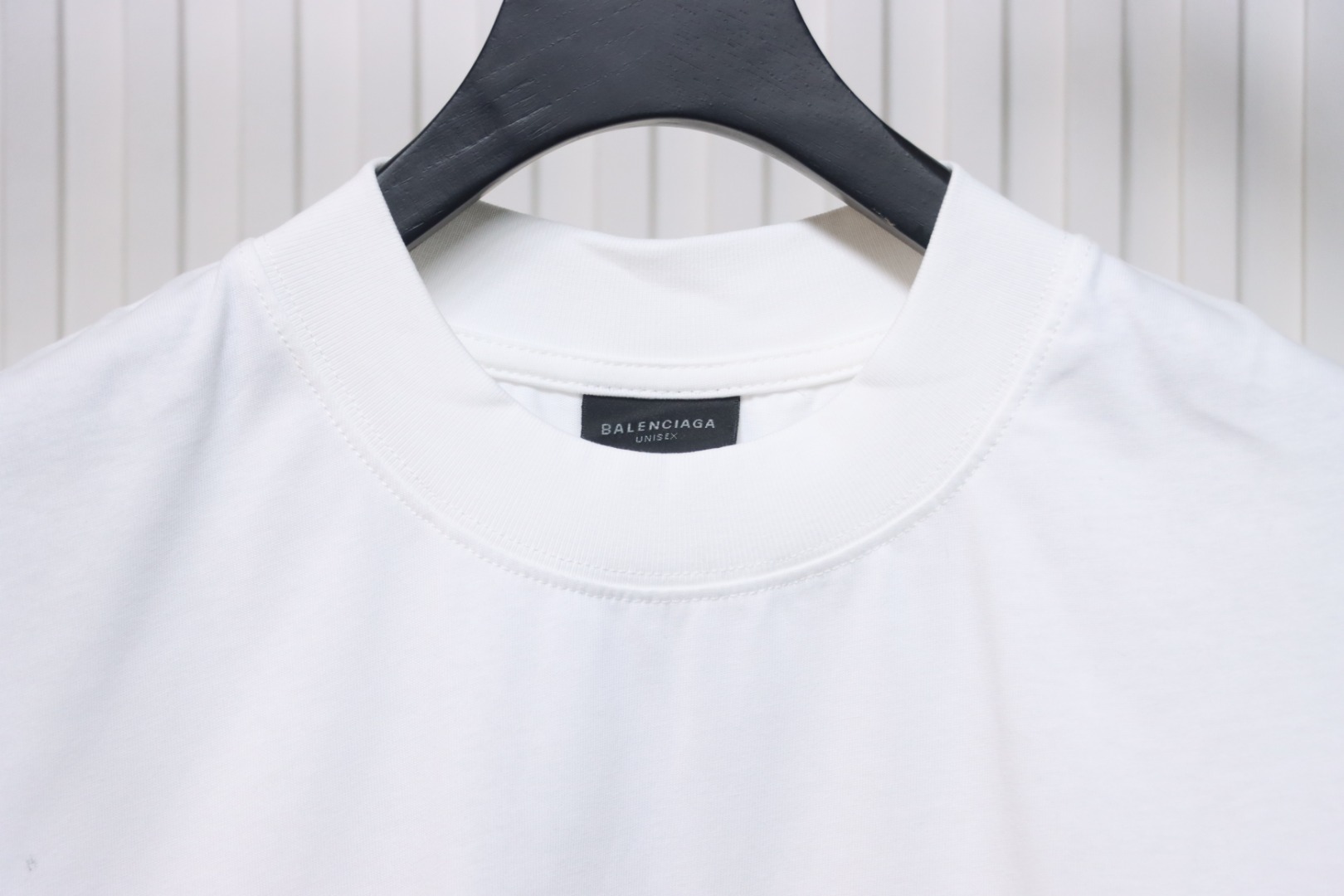 Balenciaga Logo Lettering Short Sleeve Vest White
