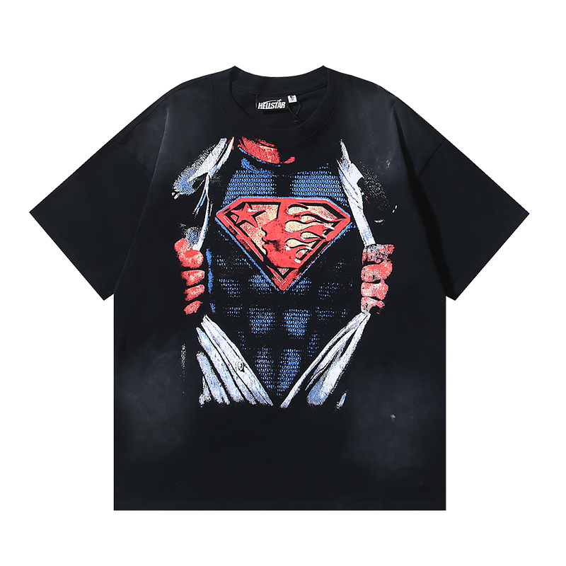 Hellstar Superhero T-Shirt Black