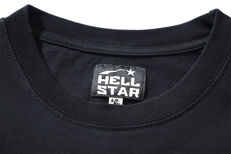 Hellstar Sport Logo Gel Black T-Shirt Red