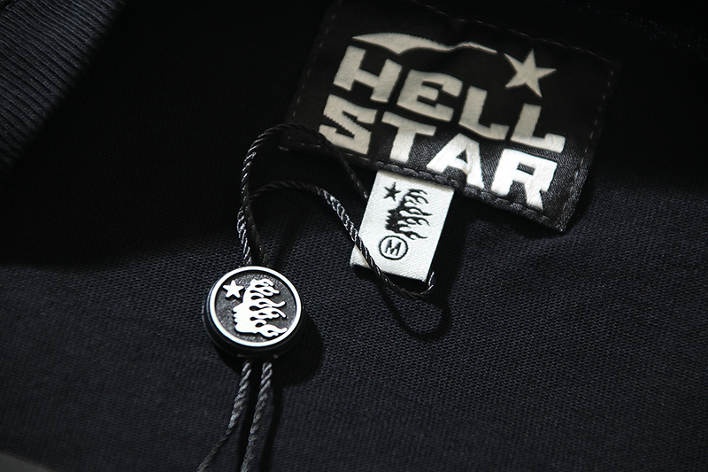 Hellstar Sport Logo Gel Black T-Shirt Red
