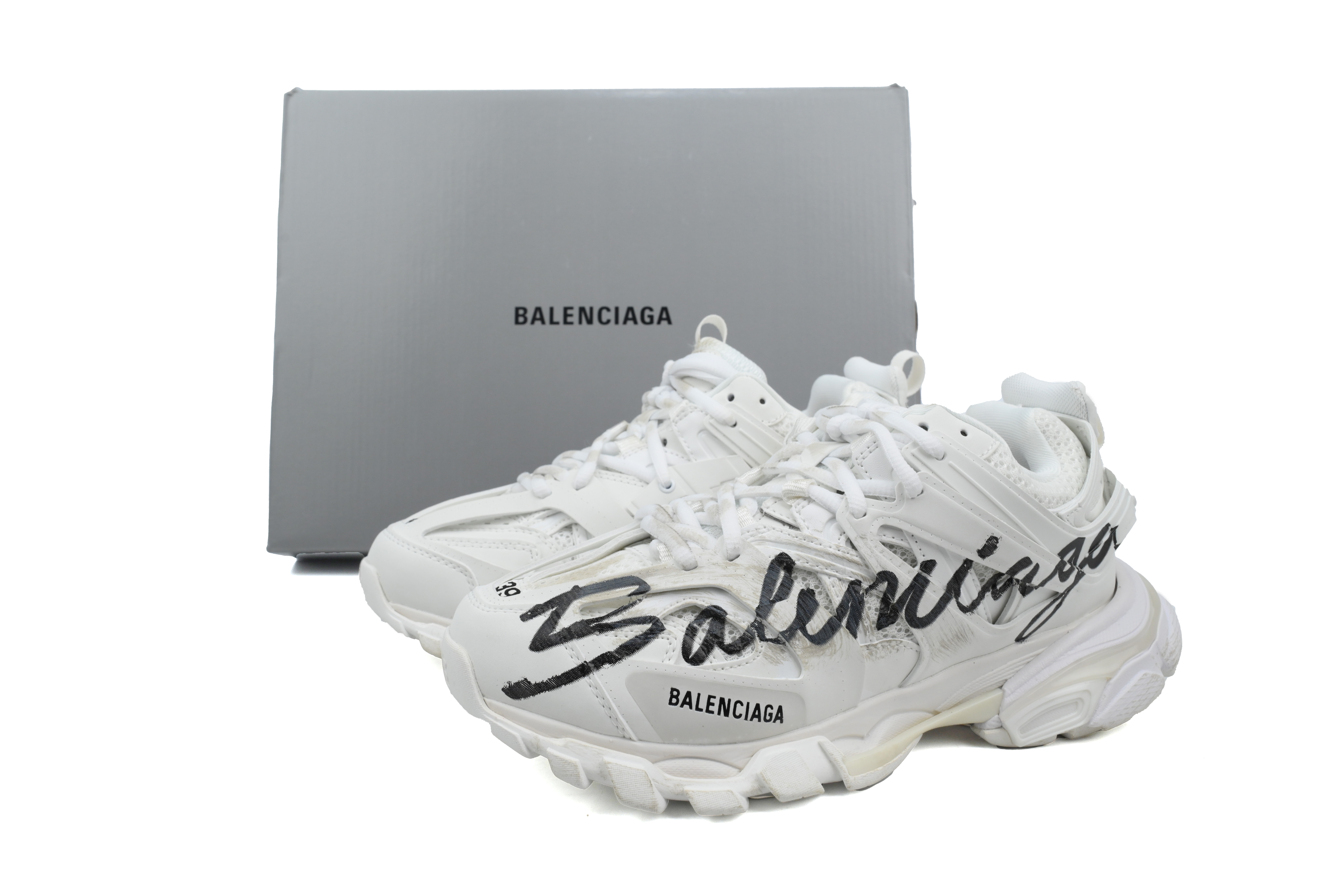 Balenciaga Track Sneaker Black Graffiti 542436 WTRHW 9010
