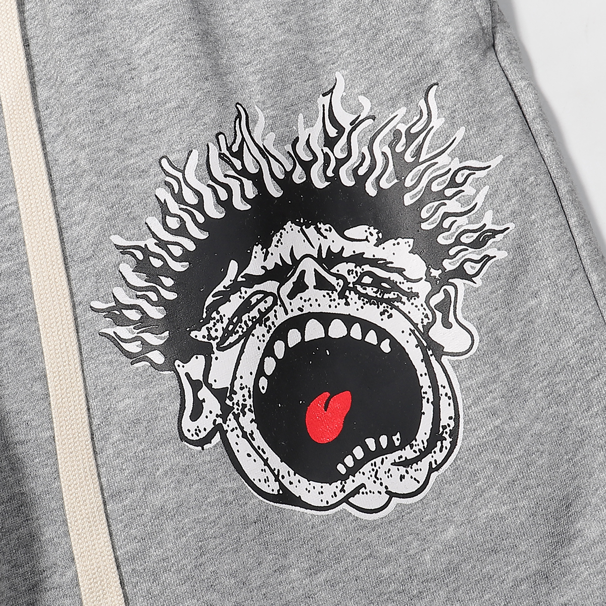 Hellstar Records Funny Smiley Face Shorts Black/Grey