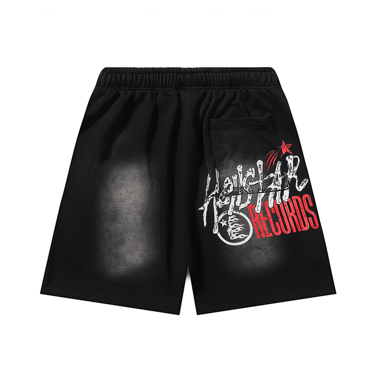Hellstar Records Funny Smiley Face Shorts Black/Grey
