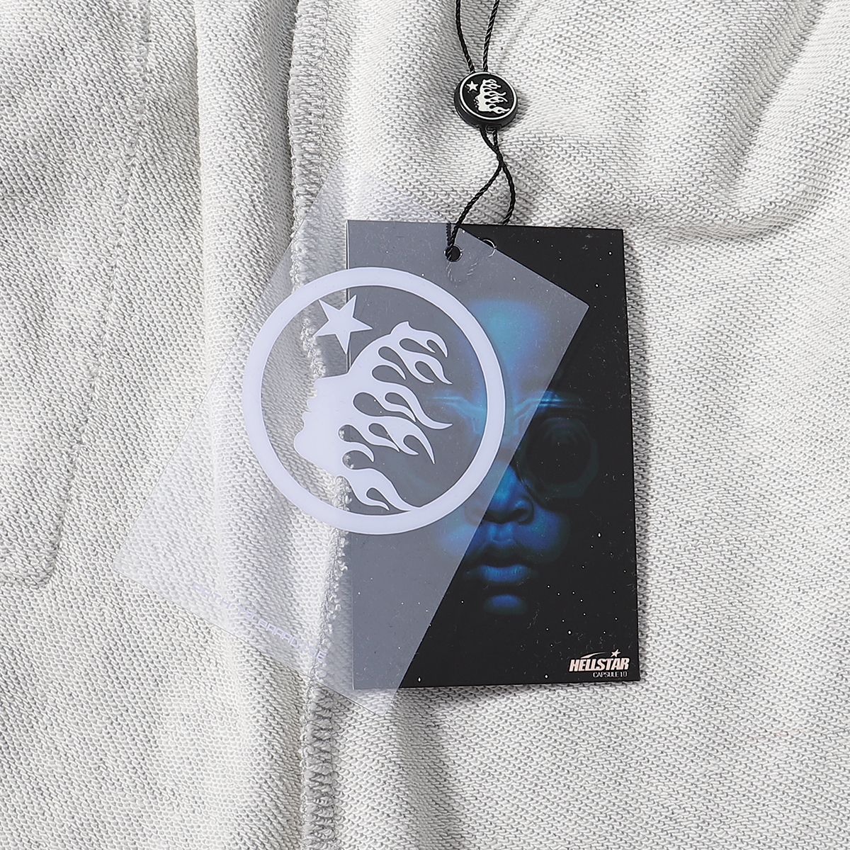 Hellstar Records Funny Smiley Face Shorts Black/Grey