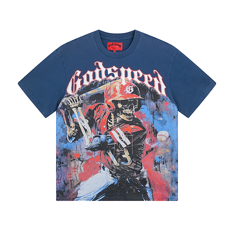 Godspeed Grandslam T-shirt Navy Wash