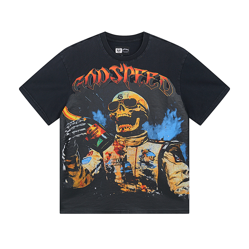 Godspeed Victory Toast T-shirt Black Wash