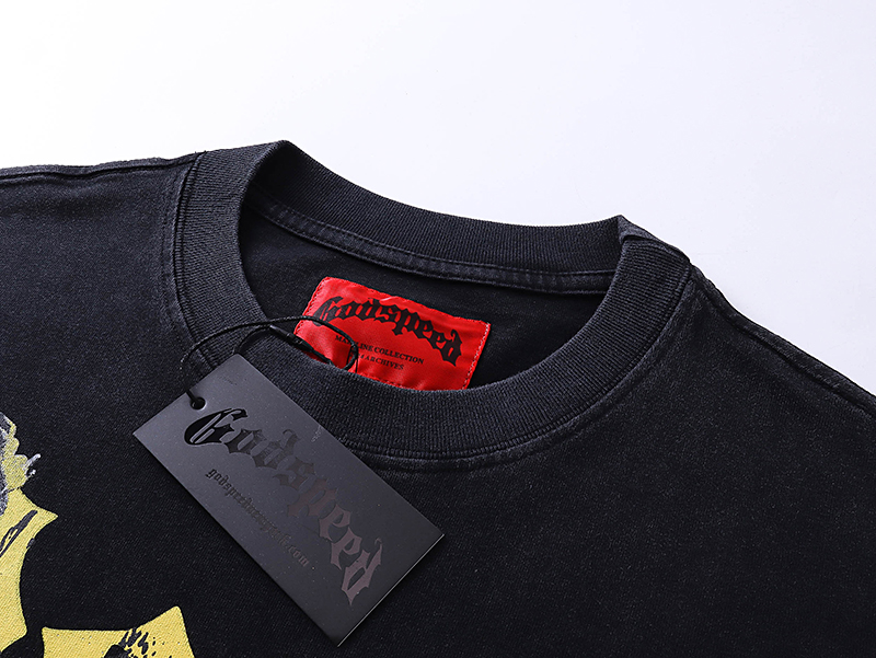 Godspeed Chrome Liberty T-Shirt Black Wash